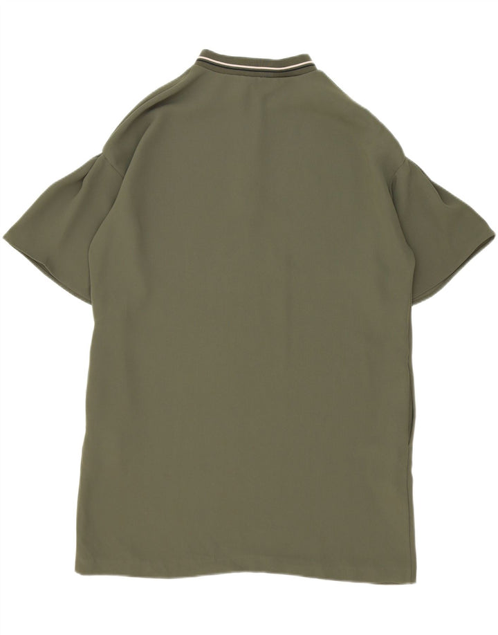 ZARA Womens Blouse Top UK 16 Large Green Vintage Zara and Second-Hand Zara from Messina Hembry 