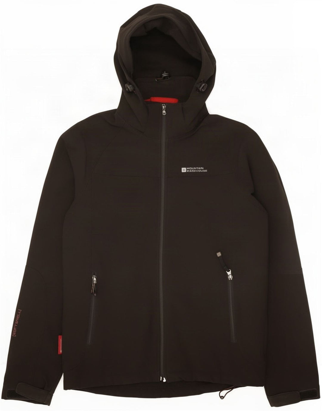 Giacca a vento con cappuccio da uomo Mountain Warehouse UK 36 Small Nera
