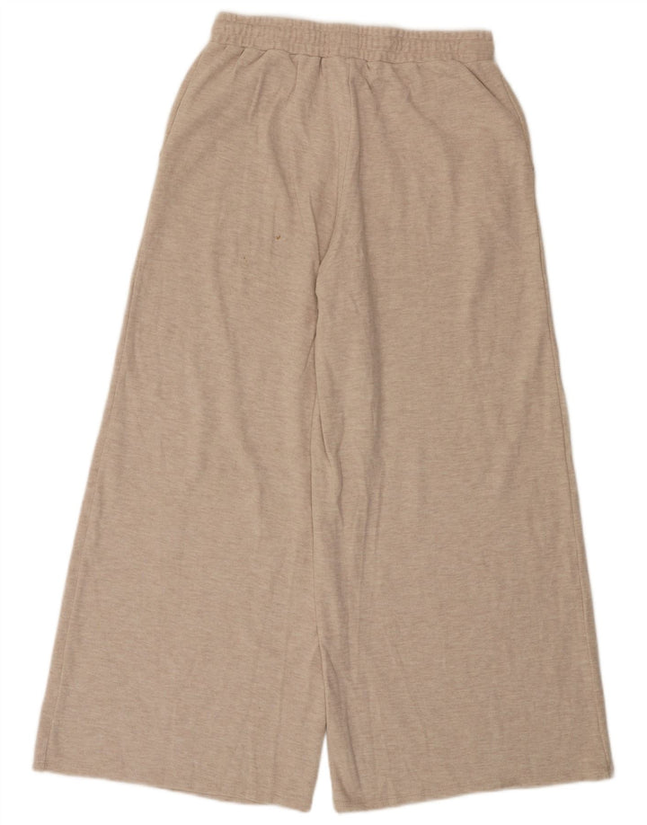 Pantaloni da tuta da donna Zara a gamba larga UK 12 Poliestere beige medio
