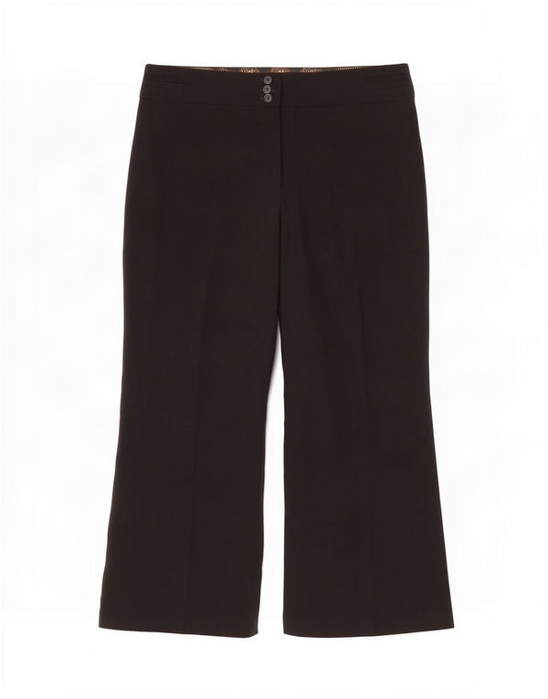 Pantaloni casual Bootcut da donna Marks & Spencer UK 18 XL W36 L30 Nero