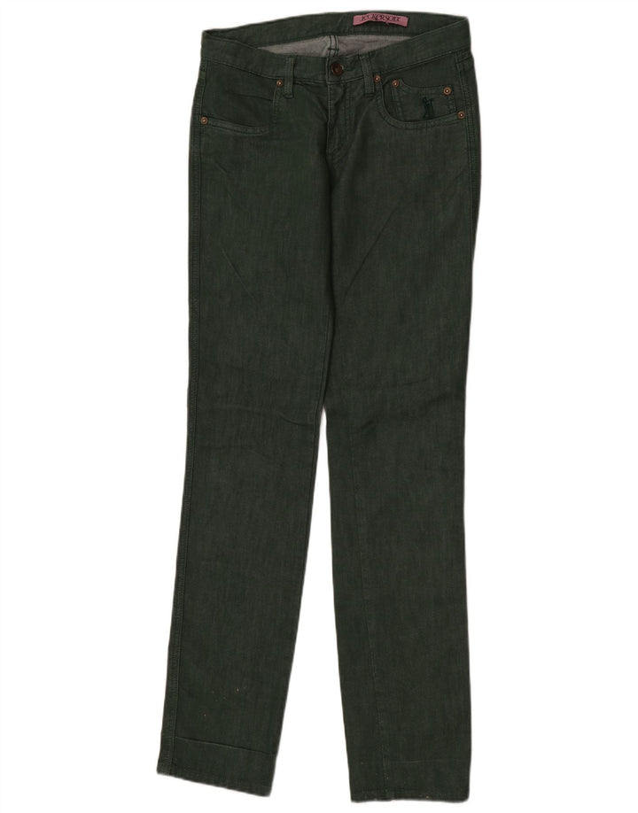 Jeans slim da donna Jeckerson W28 L34 verdi