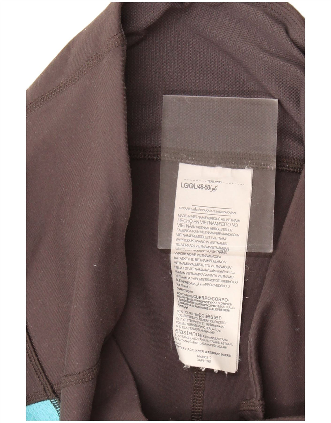 UNDER ARMOUR Womens Capri Leggings UK 14 Large Brown Colourblock Polyester