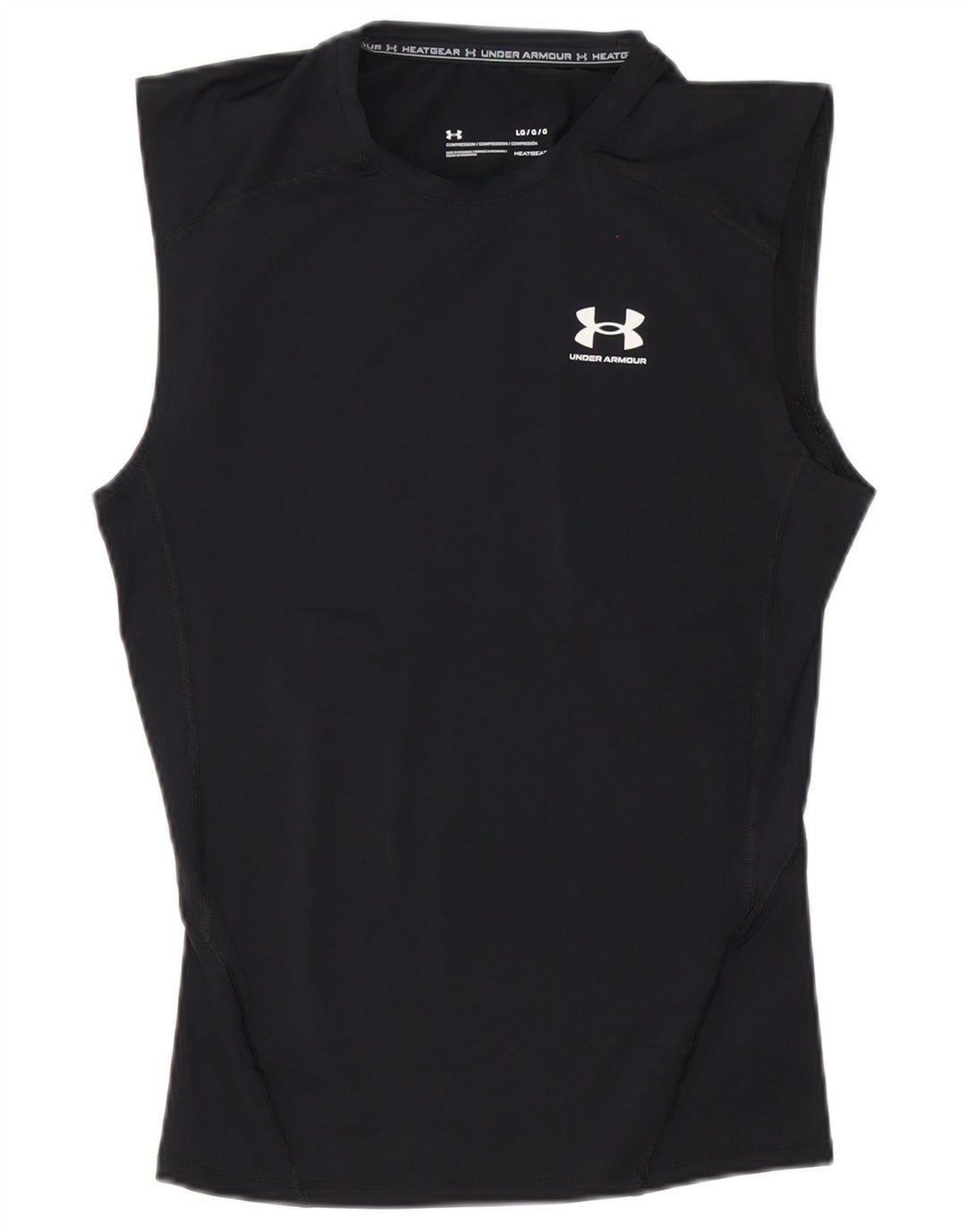 Canottiera Under Armour da uomo Heat Gear, grande, in poliestere nero