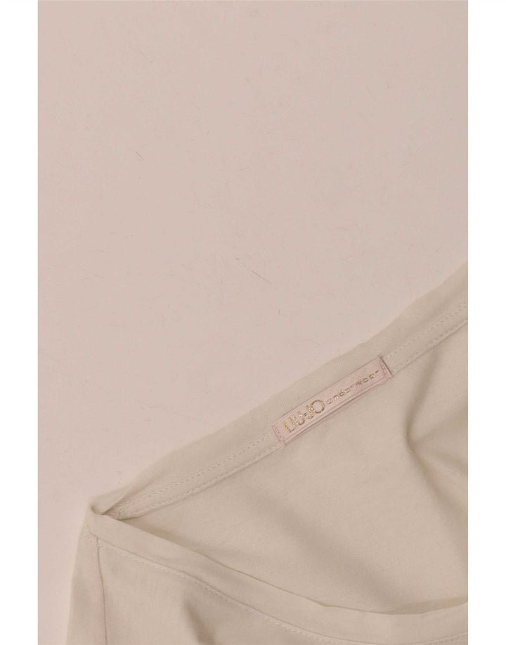 T-shirt grafica da donna Liu Jo Top UK 12 Medium White