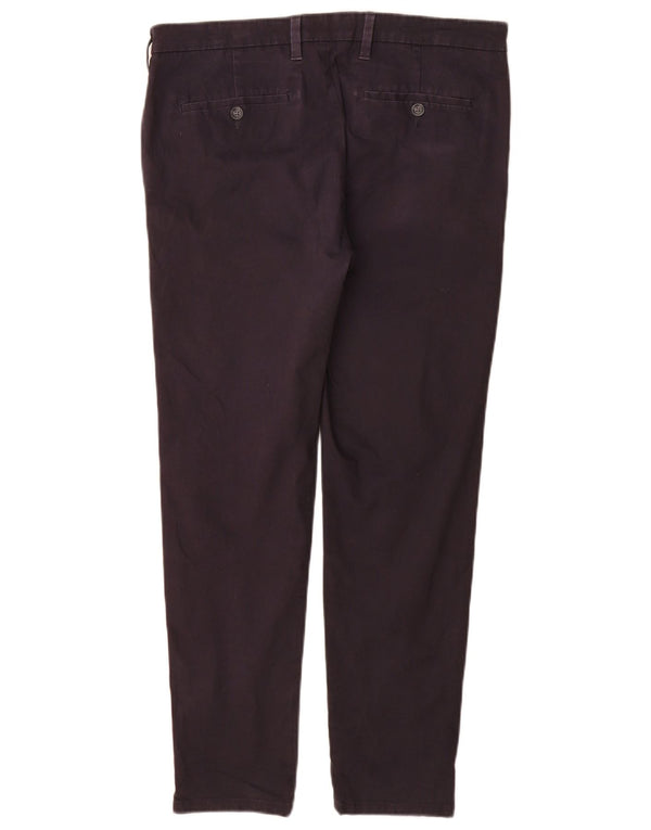 Pantaloni chino skinny da uomo Marks & Spencer W34 L29 cotone blu navy