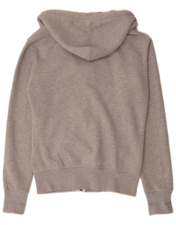 Maglione con cappuccio e zip da uomo Superdry XS in cotone chiazzato grigio