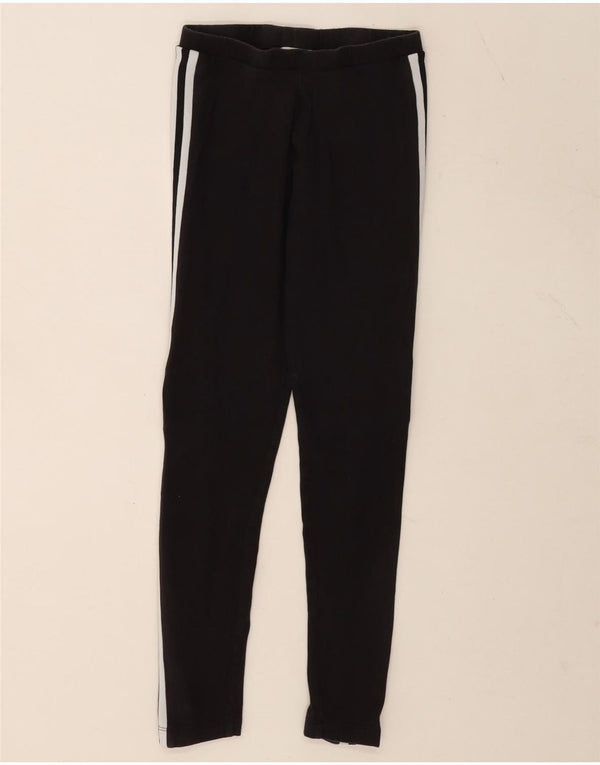 Leggings grafici da donna Adidas UK 12 cotone grigio medio