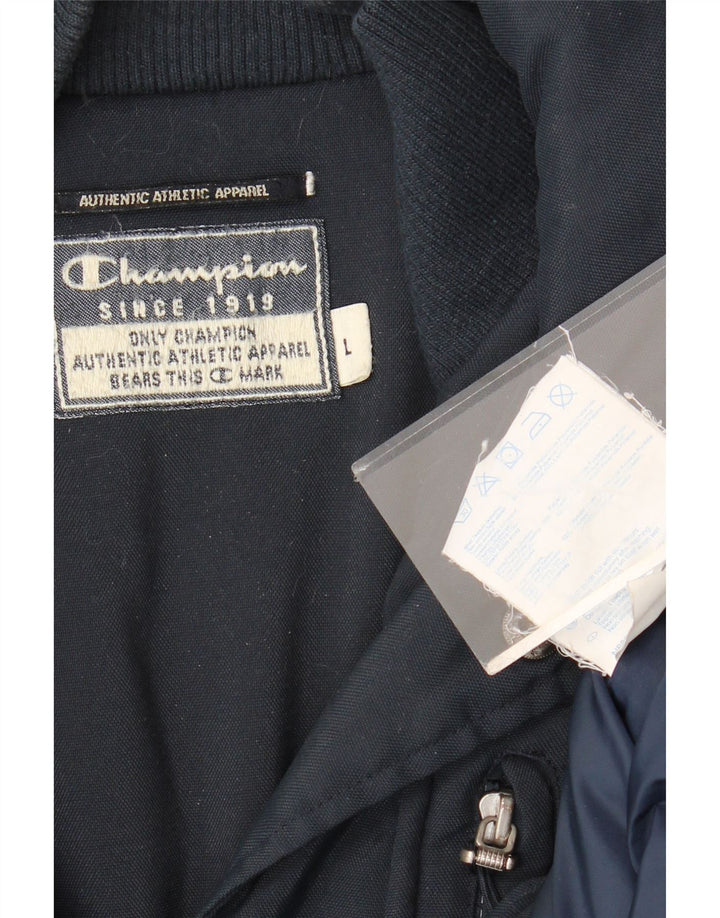 Giacca a vento da uomo Champion UK 40 Large Blu Navy in poliammide