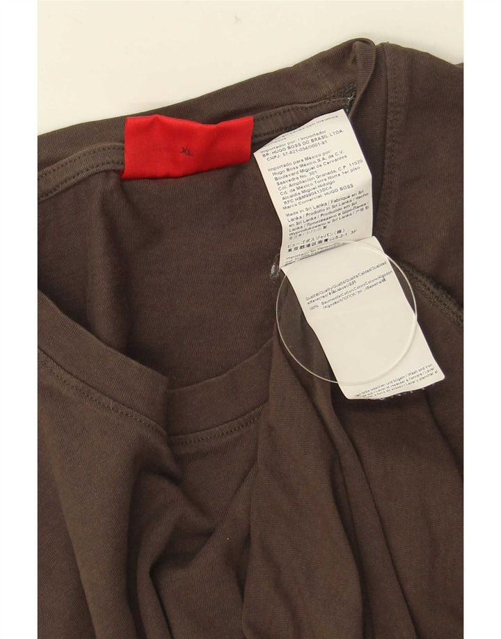 T-shirt da uomo Hugo Boss Top XL in cotone grigio