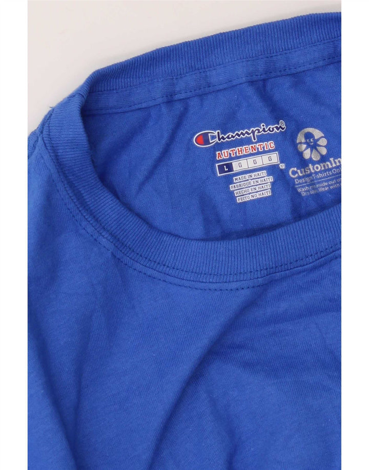 T-shirt grafica da uomo Champion Top grande blu