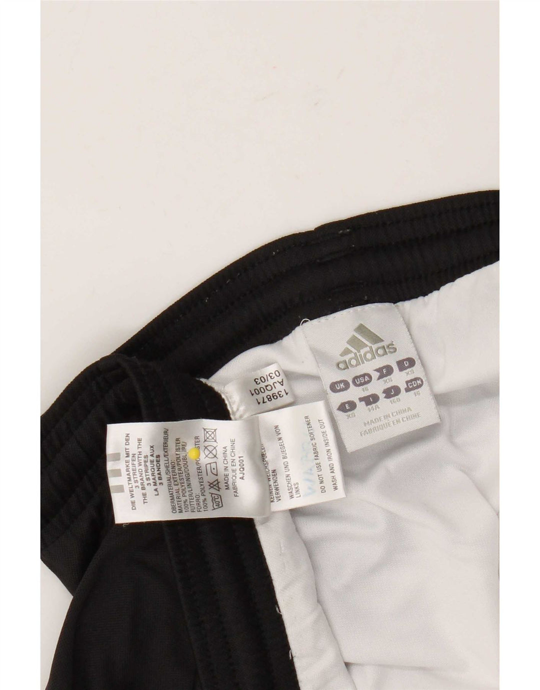 Pantaloncini sportivi Adidas Climalite da ragazzo 13-14 anni in poliestere nero