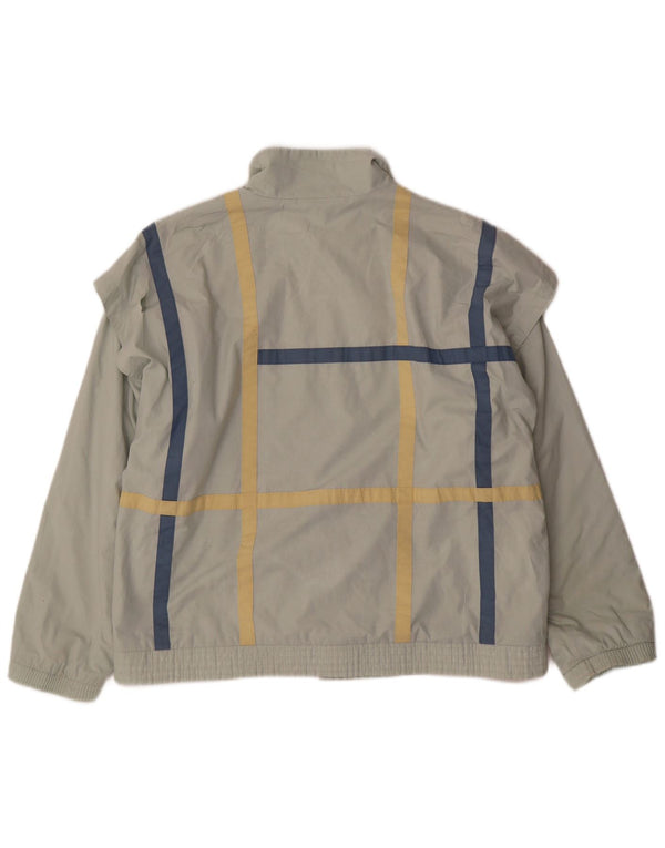 Giacca bomber da donna Adidas UK 18 XL cotone a quadri verdi