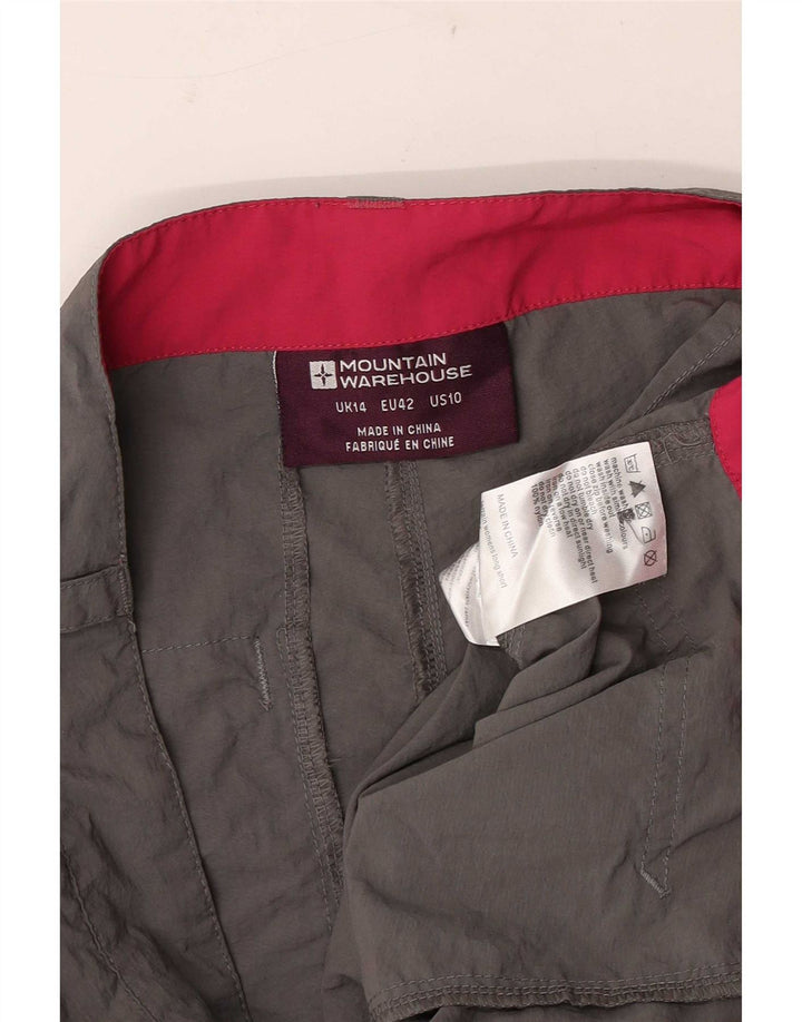 Pantaloncini cargo da donna Mountain Warehouse UK 14 Large W34 Nylon grigio