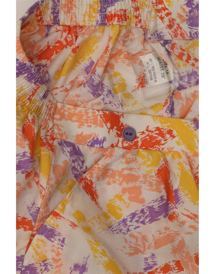 VINTAGE Girls Abstract Pattern Midi Skirt 15-16 Years W28 Multicoloured Vintage Vintage and Second-Hand Vintage from Messina Hembry 