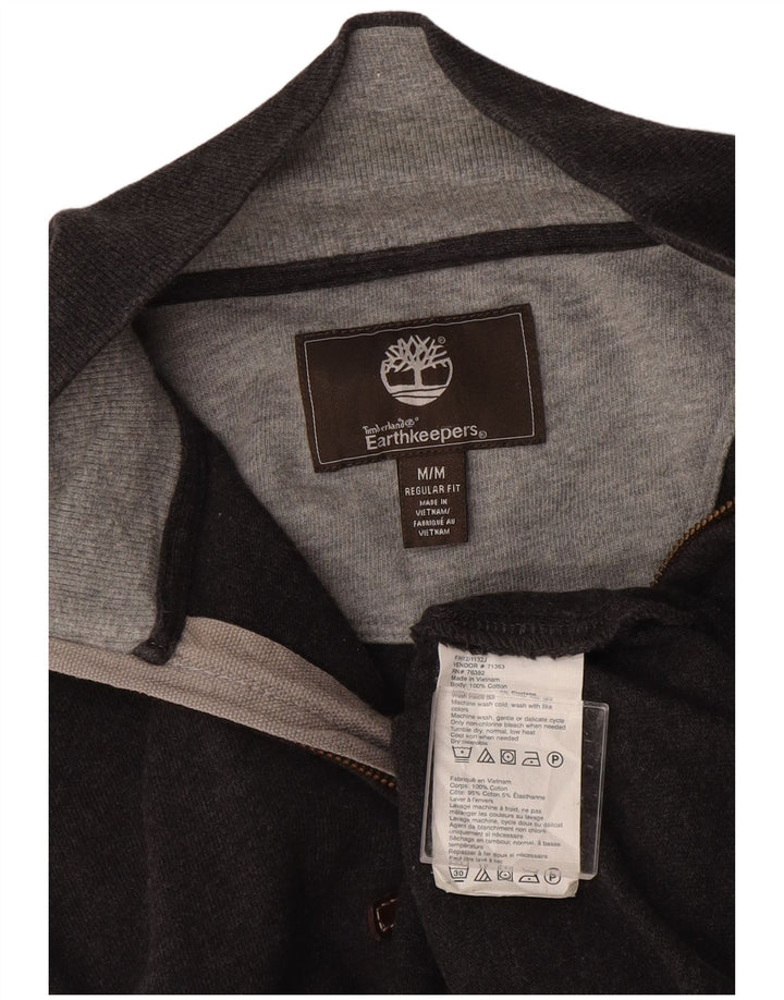 Maglione maglione con zip collo Timberland da uomo Earthkeepers grigio medio