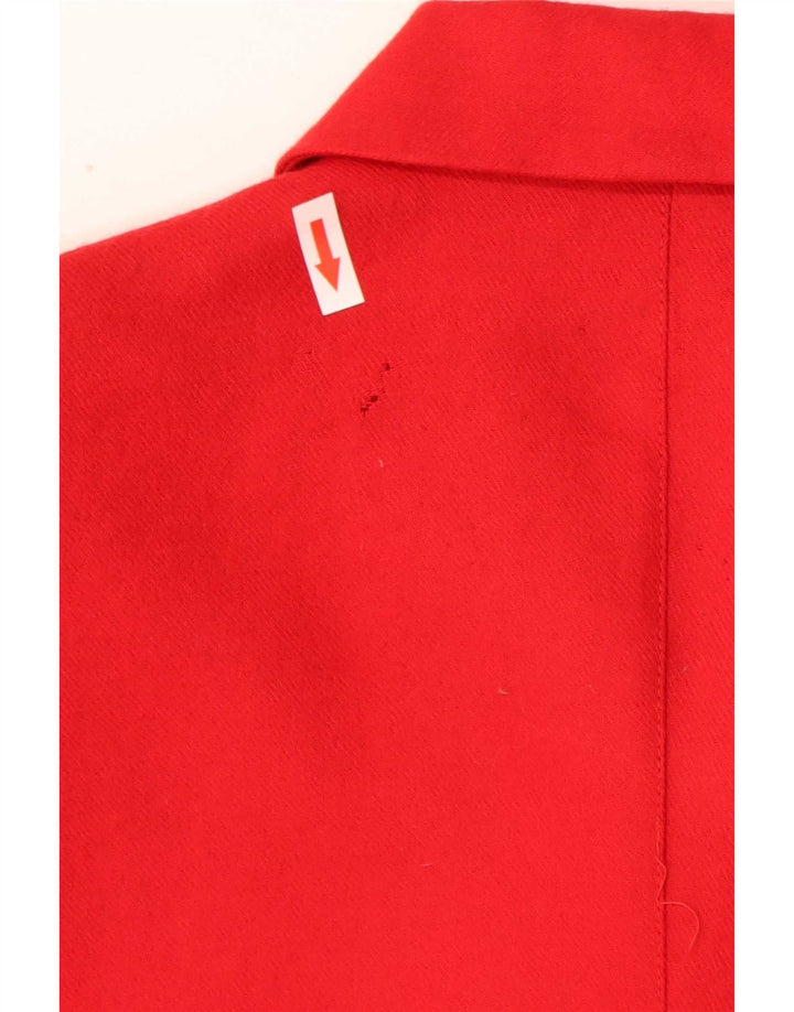 Giacca blazer vintage da donna a 5 bottoni IT 44 lana rossa media classica