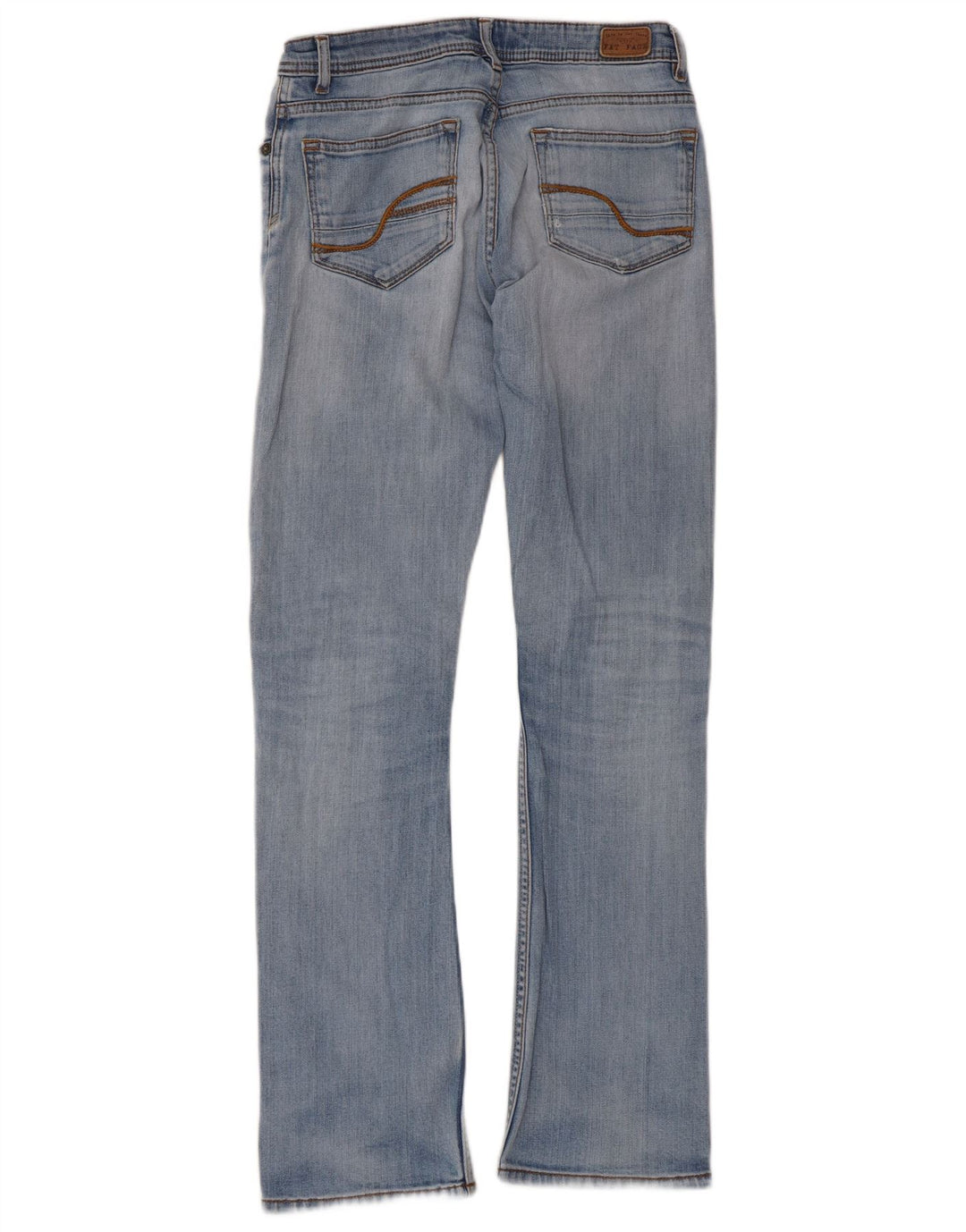 Jeans bootcut invecchiati da donna Fat Face UK 8 piccoli W28 L30 blu