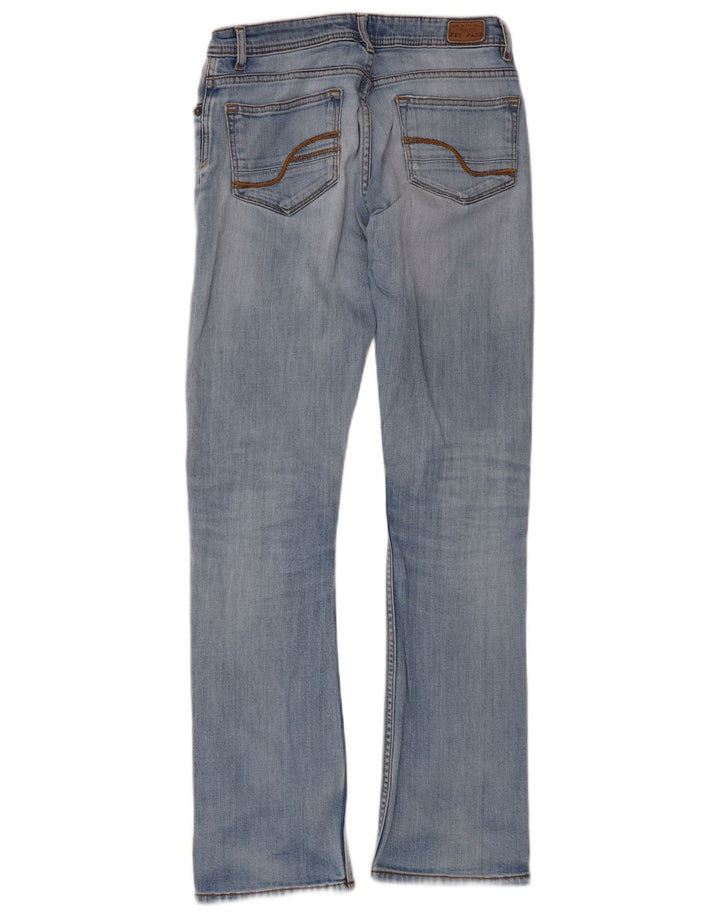 Jeans bootcut invecchiati da donna Fat Face UK 8 piccoli W28 L30 blu