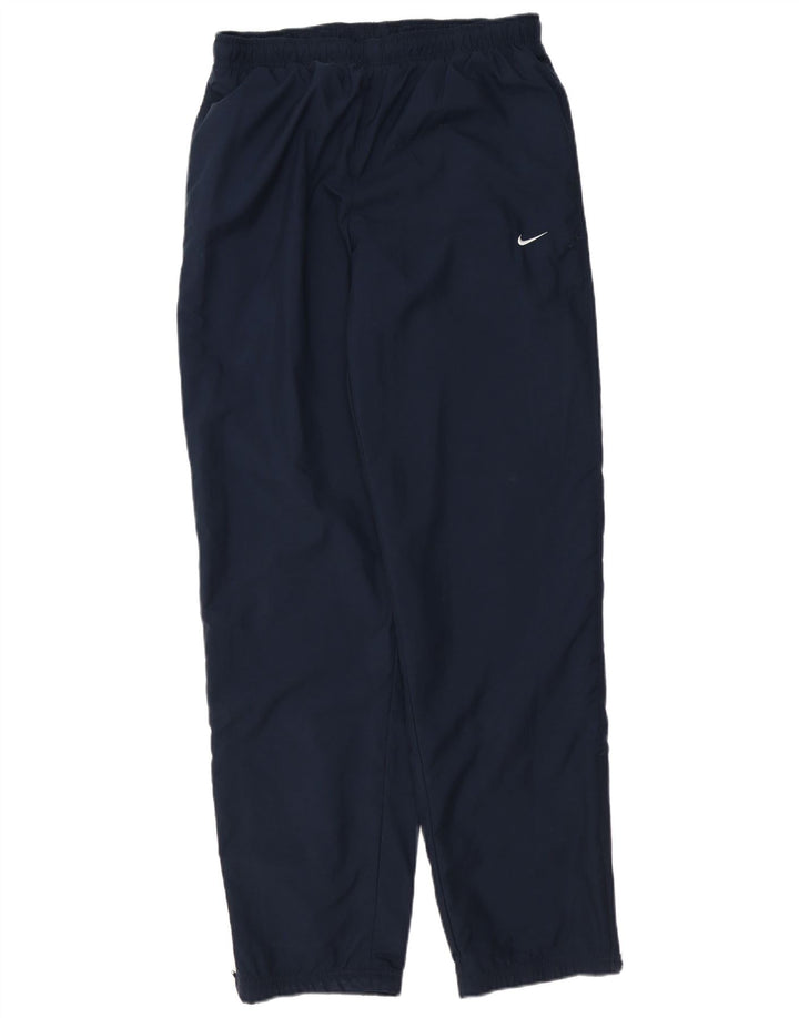 NIKE Pantaloni da tuta da uomo Joggers UK 42/44 Large Blu Navy Poliestere