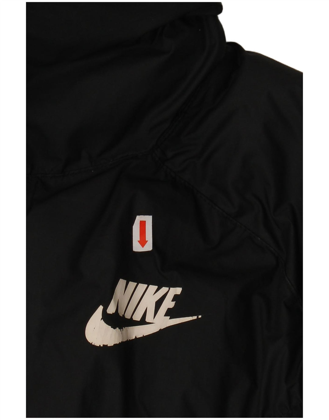 Giacca imbottita oversize corta Nike da donna UK 10 piccola poliestere nero