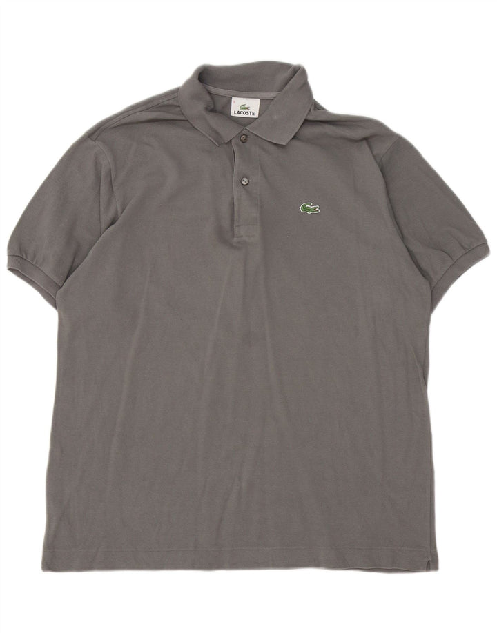 Polo da uomo Lacoste taglia 5 grande in cotone grigio