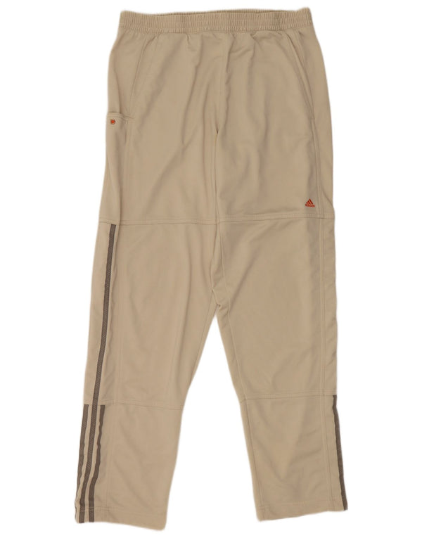 Pantaloni da tuta da uomo Adidas in poliestere beige medio