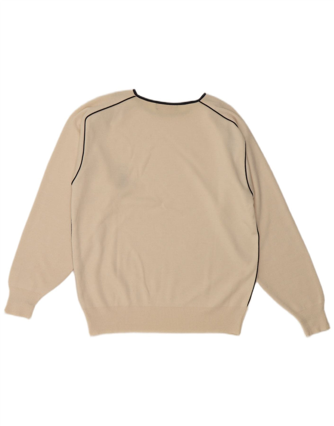 Maglione da uomo girocollo Il Granchio in lana color bianco sporco medio