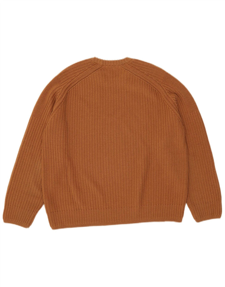 Maglione maglione girocollo da uomo Joop IT 50 lana marrone medio