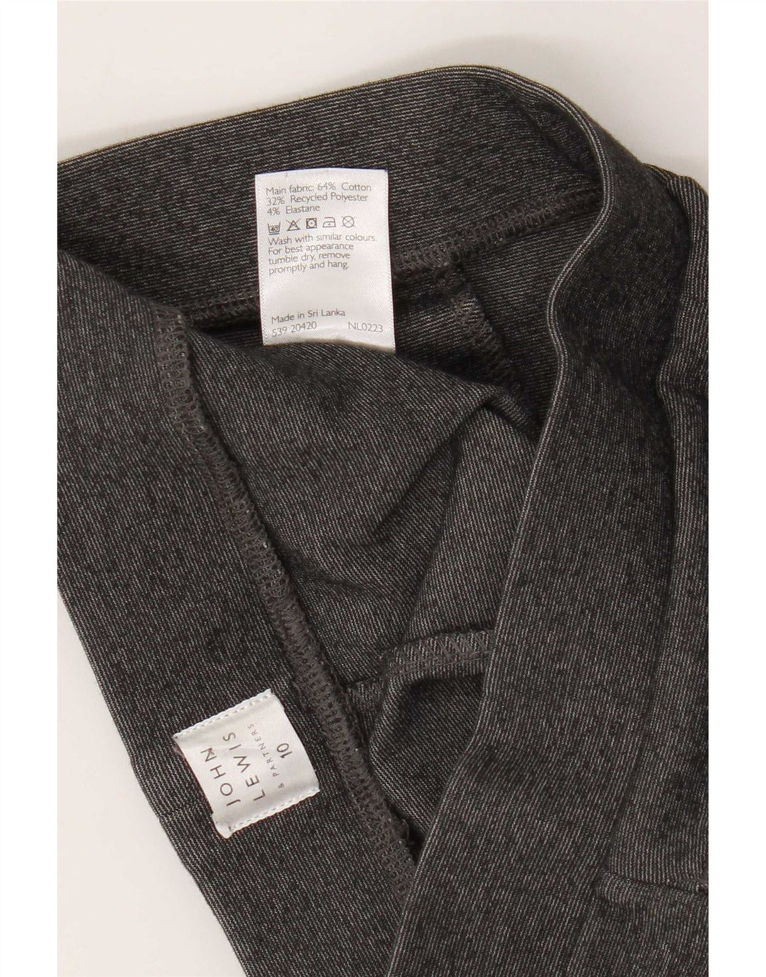 Leggings per bambina John Lewis 9-10 anni in cotone grigio