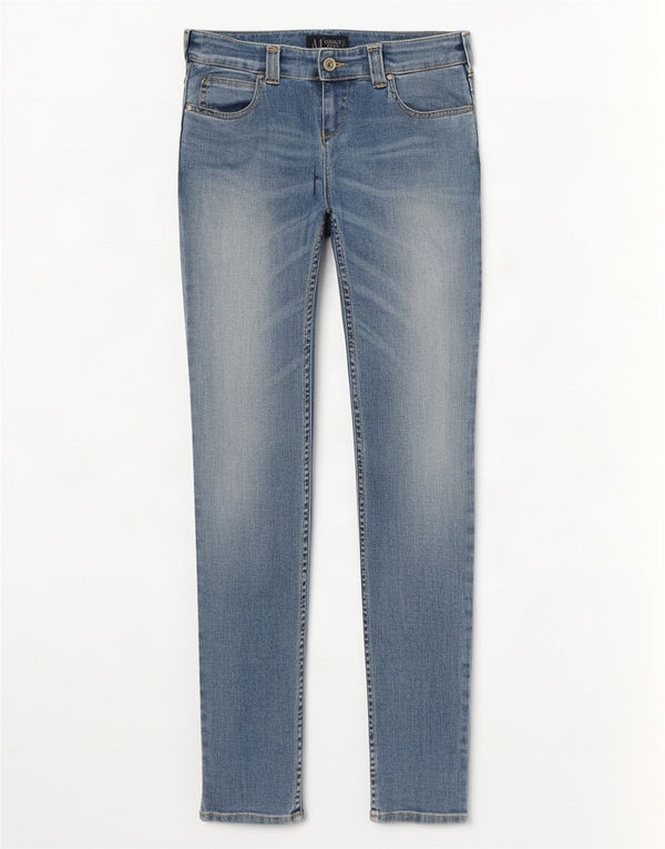 Jeans skinny da donna Armani W27 L34 cotone blu