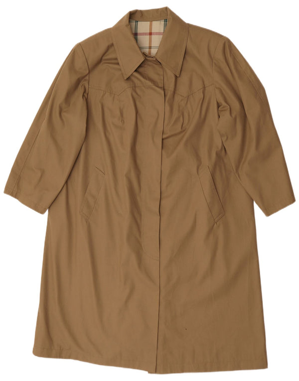 Trench vintage da donna UK 18 XL Beige
