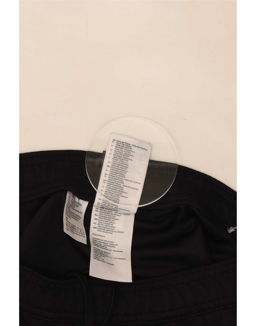 Pantaloni da tuta da uomo Adidas Small neri in poliestere