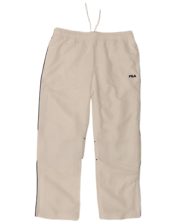 Pantaloni da tuta da donna Fila UK 10 Small Poliestere bianco