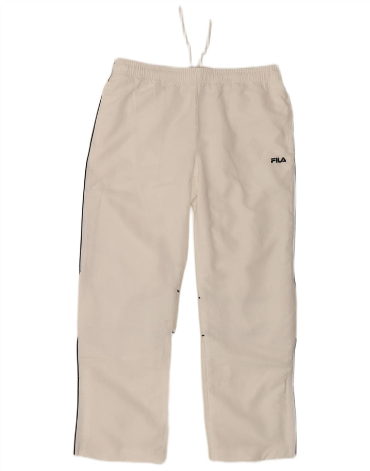 Pantaloni da tuta da donna Fila UK 10 Small Poliestere bianco