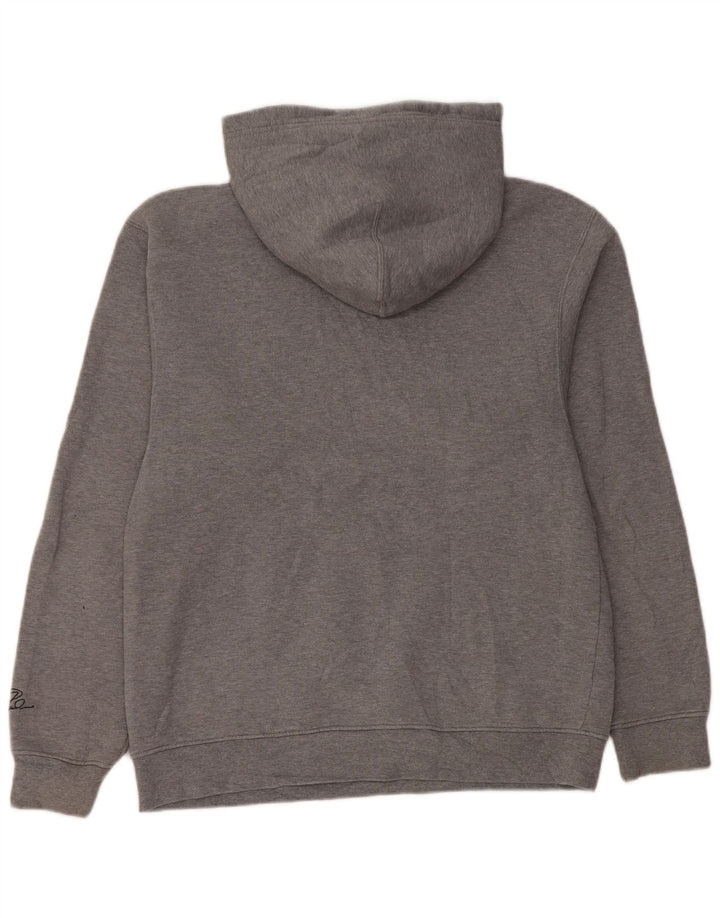Felpa con cappuccio Jordan Air da uomo piccola in cotone grigio