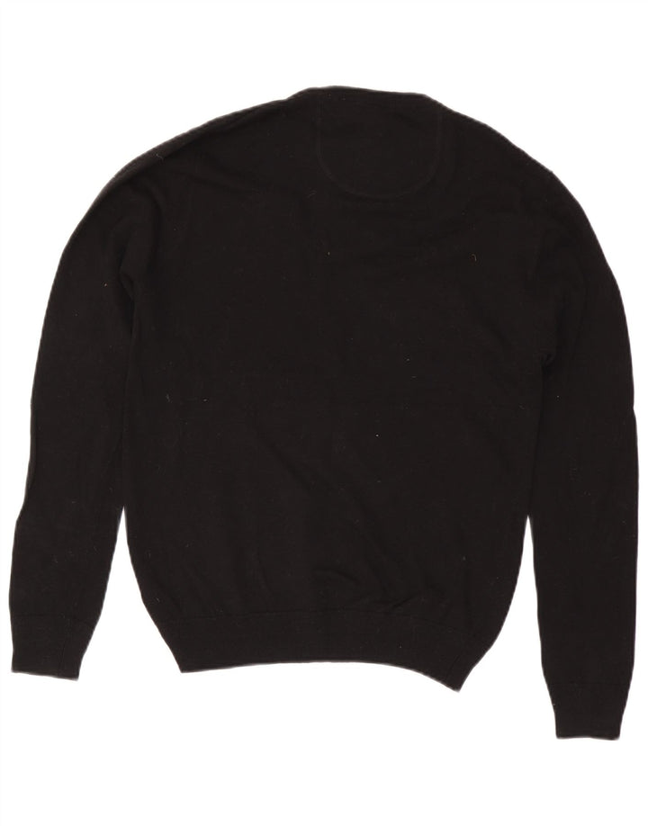 Maglione maglione girocollo da uomo slim fit Jack Wills in cotone nero medio