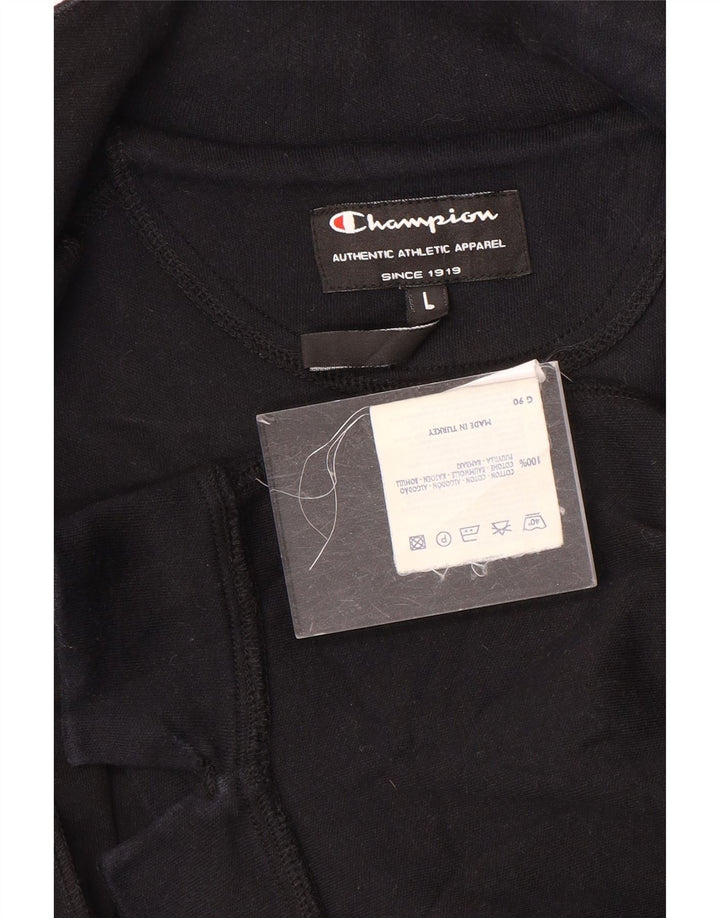 Giacca da tuta da donna Champion UK 16 grande cotone nero