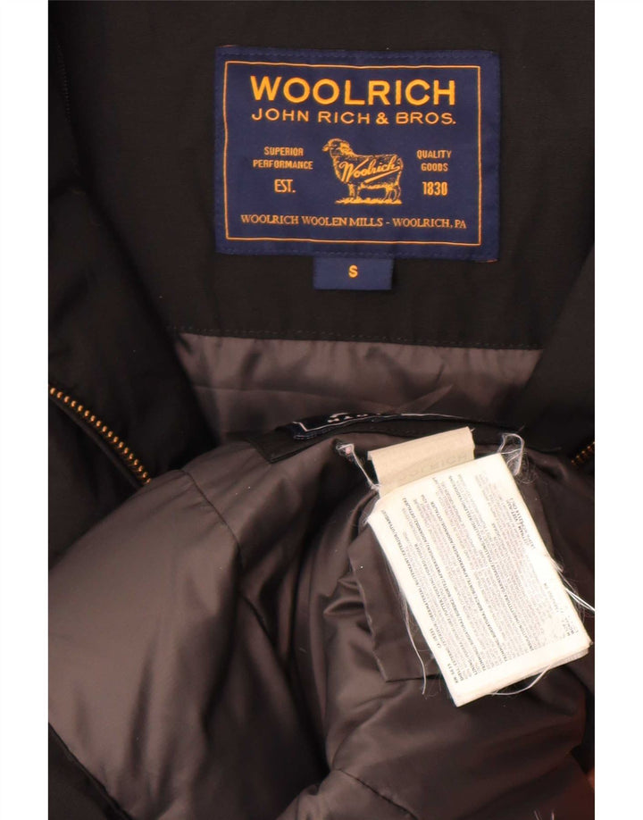 Cappotto imbottito da donna Woolrich UK 10 piccolo cotone nero