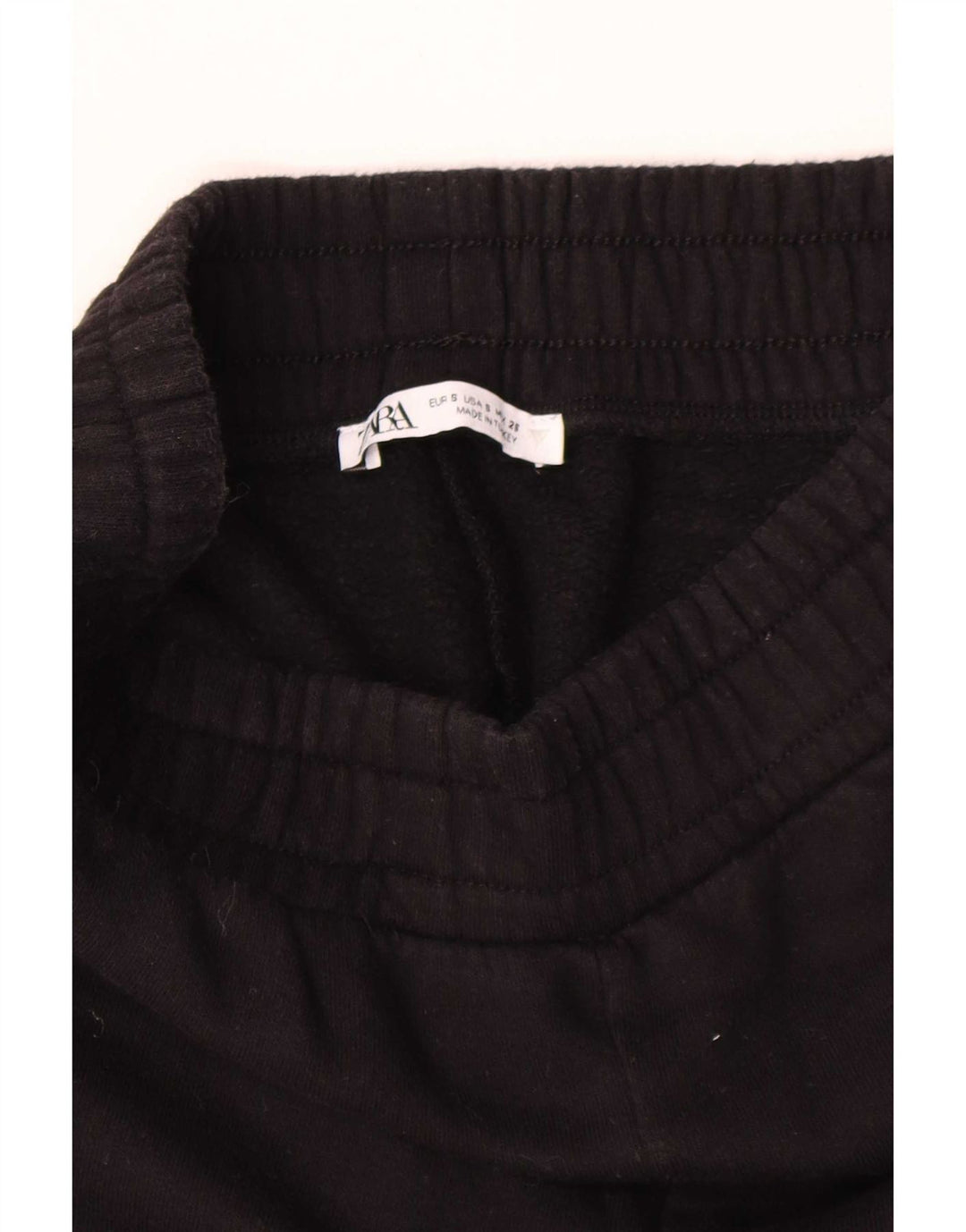 Pantaloni della tuta Capri da donna Zara UK 8 piccoli neri