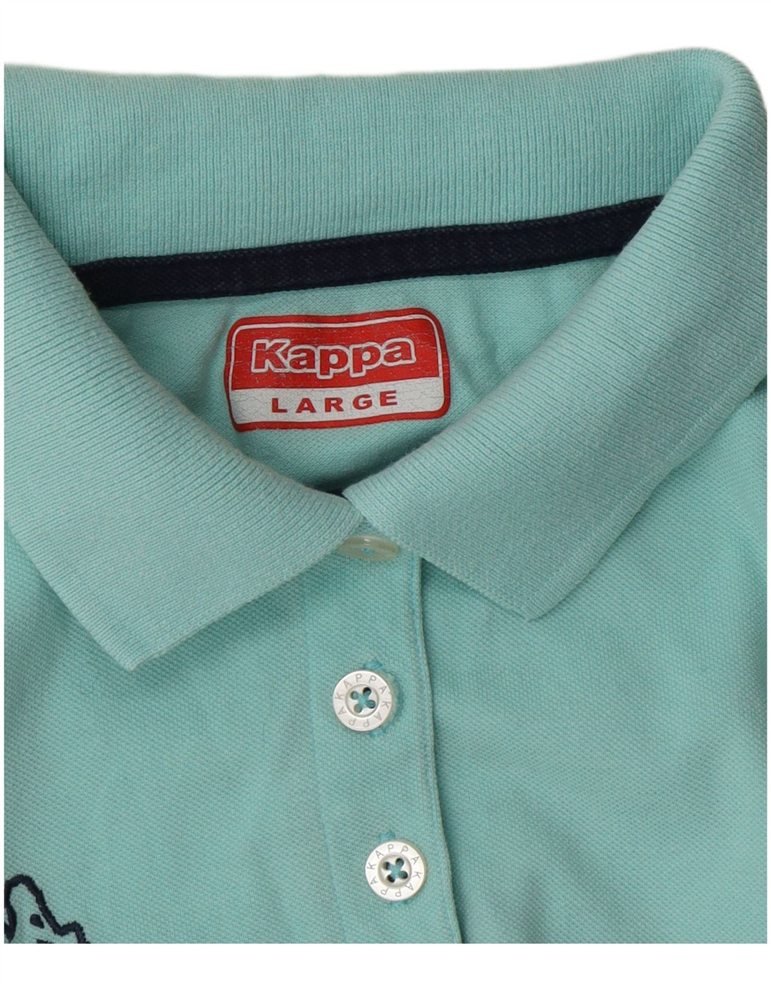 Polo Kappa da donna UK 14 grande turchese