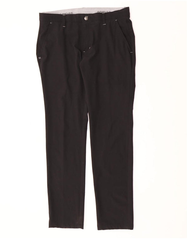 Pantaloni chino slim da uomo Adidas W32 L32 poliestere nero