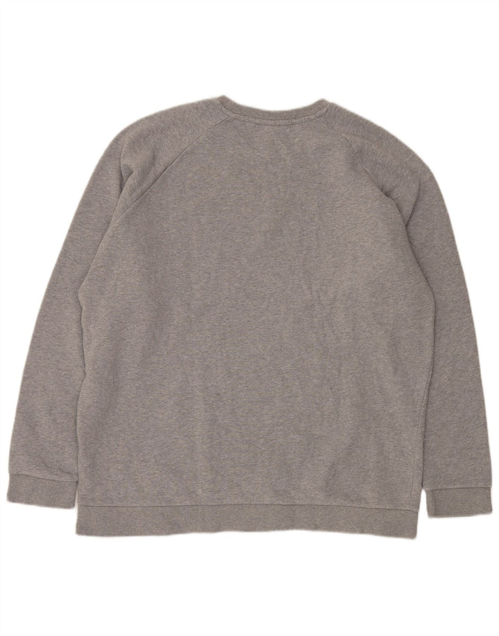 Felpa da uomo Adidas Jumper XL in cotone chiazzato grigio