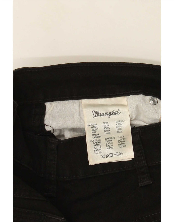 Jeans dritti elasticizzati Texas Wrangler da uomo W33 L30 cotone nero