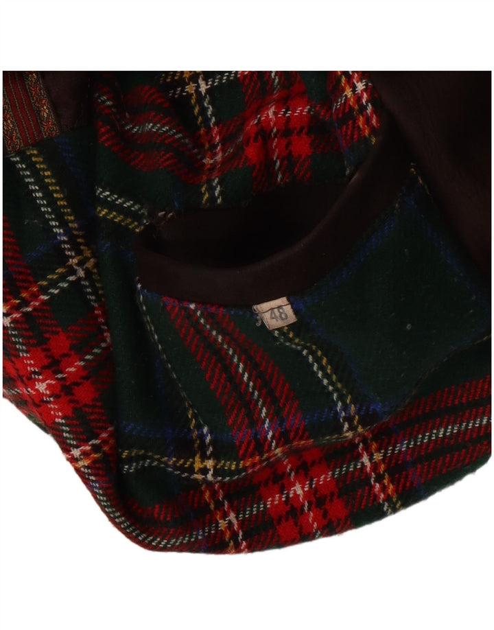 Giacca in pelle vintage da uomo IT 48 in pelle marrone medio