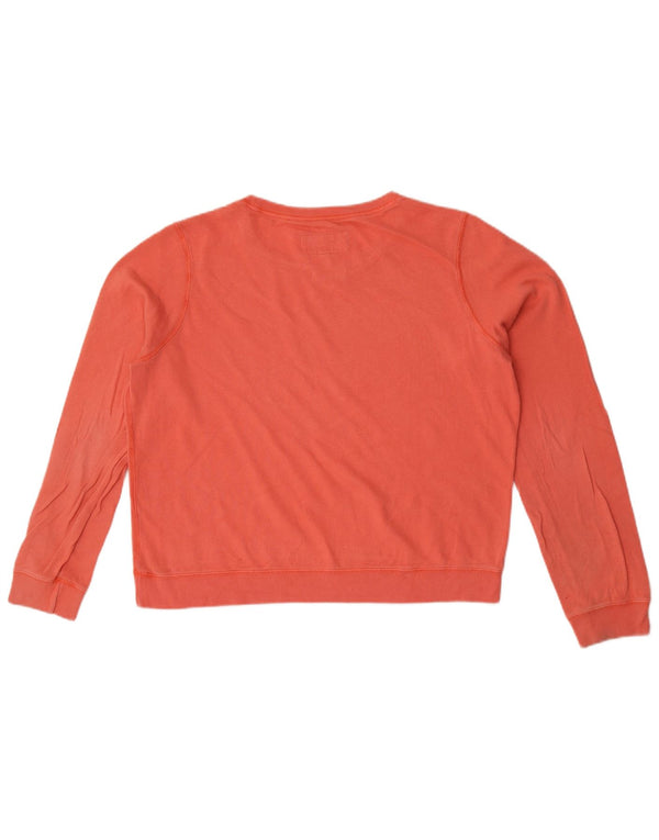 Felpa con grafica corta da donna Jack Wills UK 14 grande cotone rosa