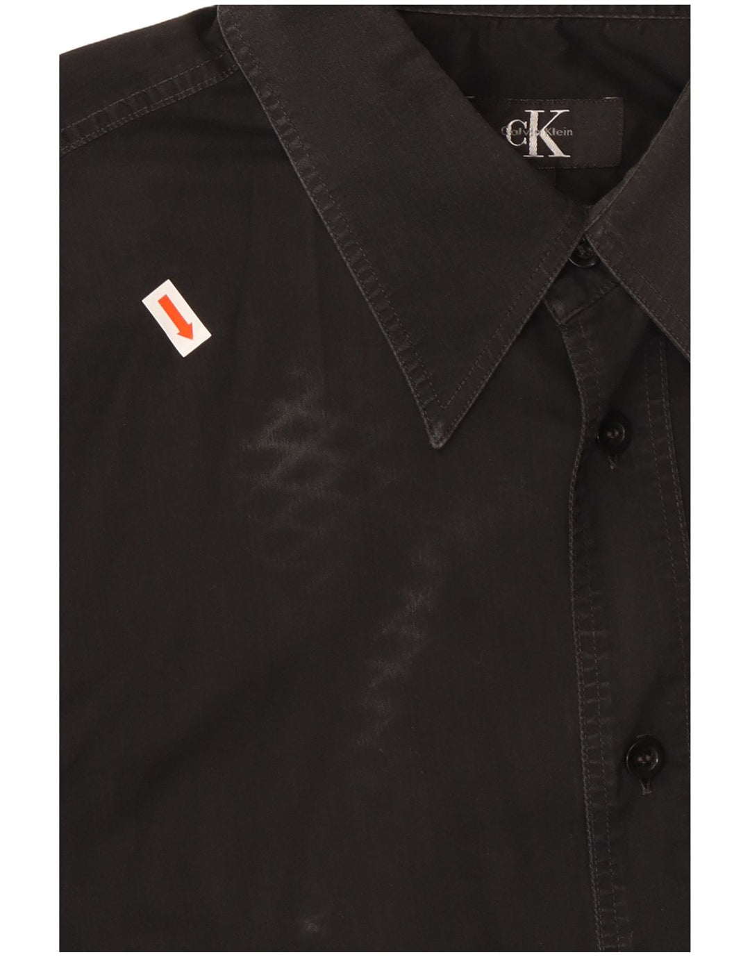 CALVIN KLEIN Camicia Uomo Large Nera in Cotone