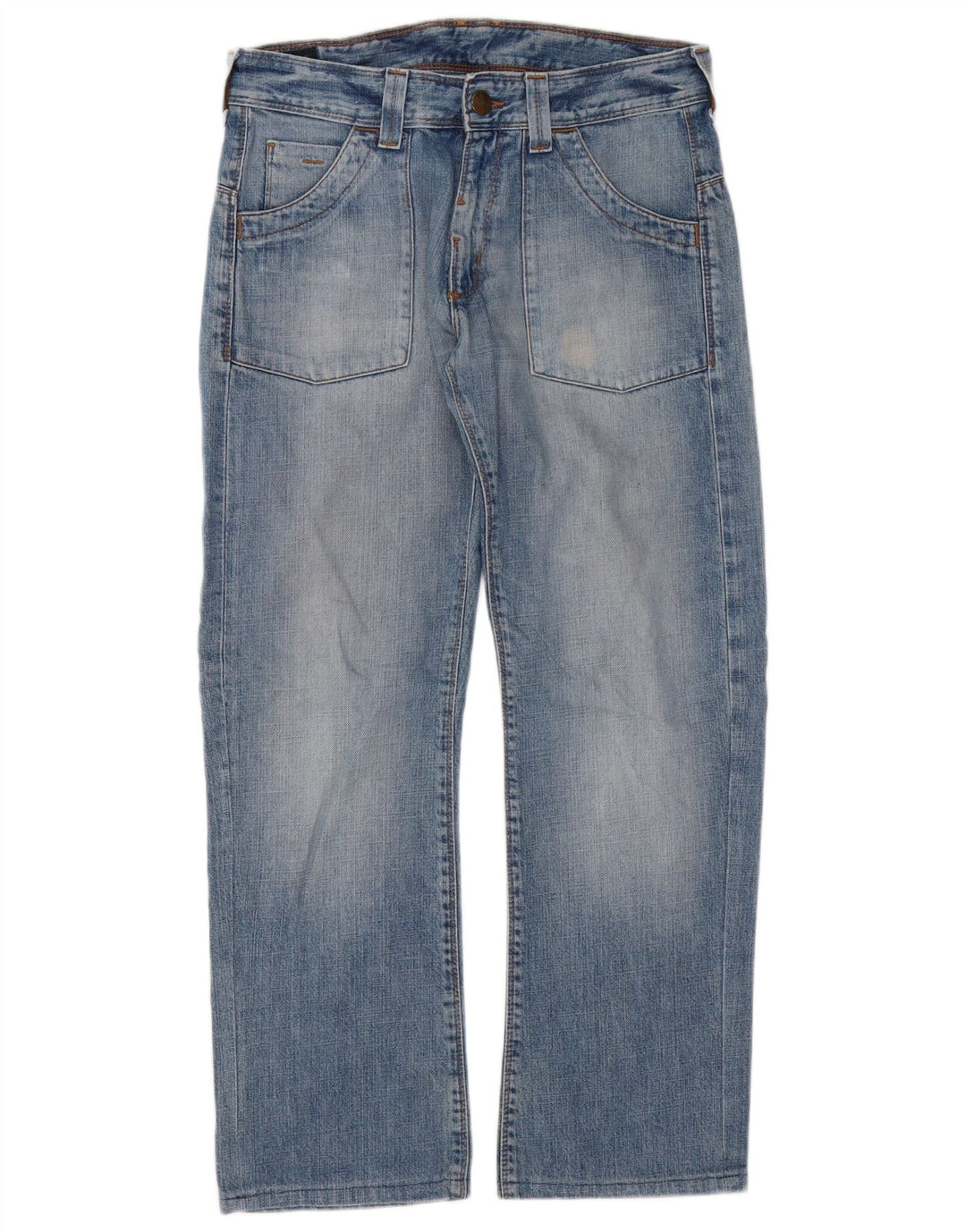 Jeans dritti da uomo Lee Dillon Patch W30 L29 cotone blu