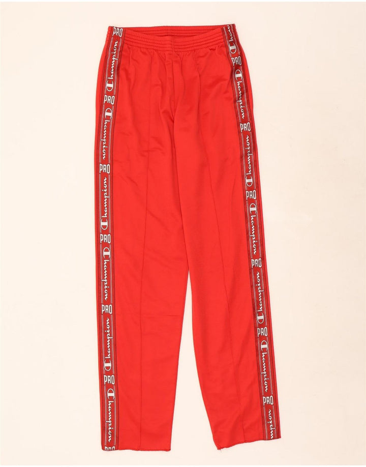 Tuta intera da uomo con grafica Champion Small rossa in poliestere color block