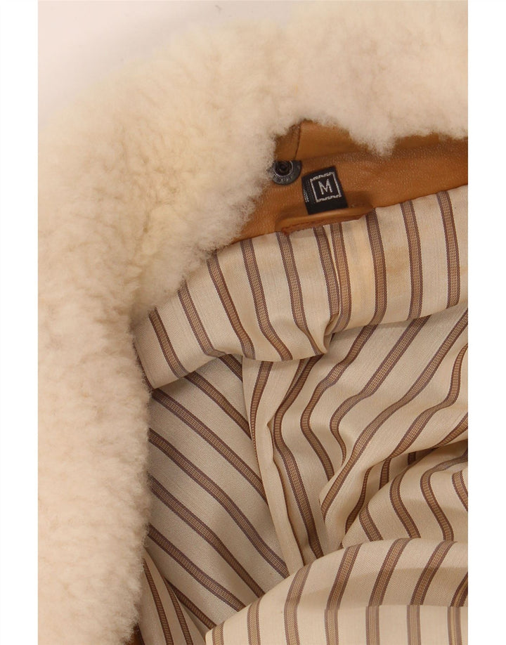 Giacca in pelle da uomo vestibilità ampia Pointers UK 38 Pelle marrone medio