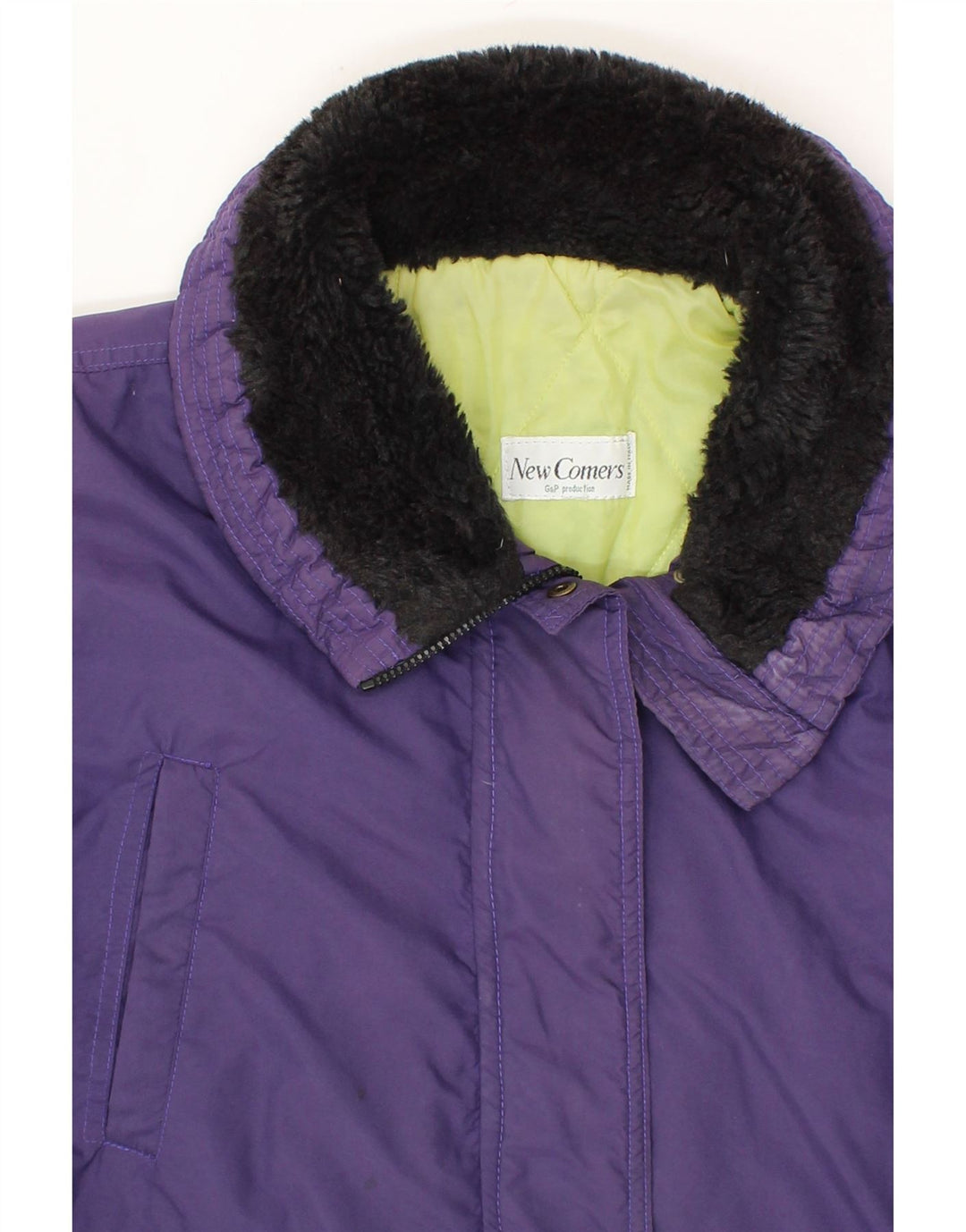 VINTAGE Womens Windbreaker Jacket UK 18 XL Purple Vintage Vintage and Second-Hand Vintage from Messina Hembry 